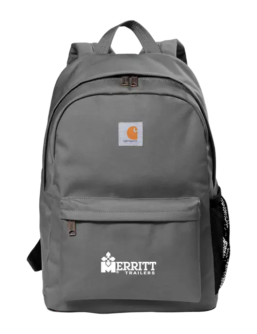 Merritt Trailers Carhartt Grey Canvas Backpack
 w/Merritt Trailers Logo