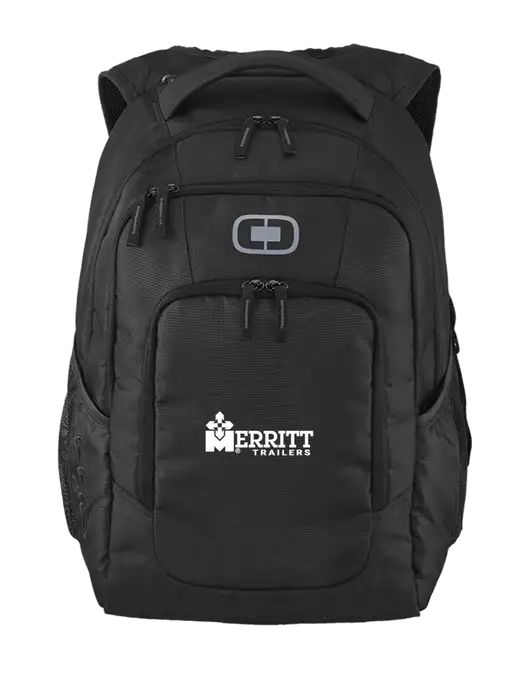 Merritt Trailers OGIO Black Logan Laptop Backpack
 w/Merritt Trailers Logo