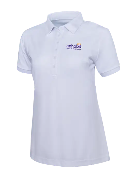 Enhabit OGIO Womens Bright White Jewel Polo w/Enhabit Logo