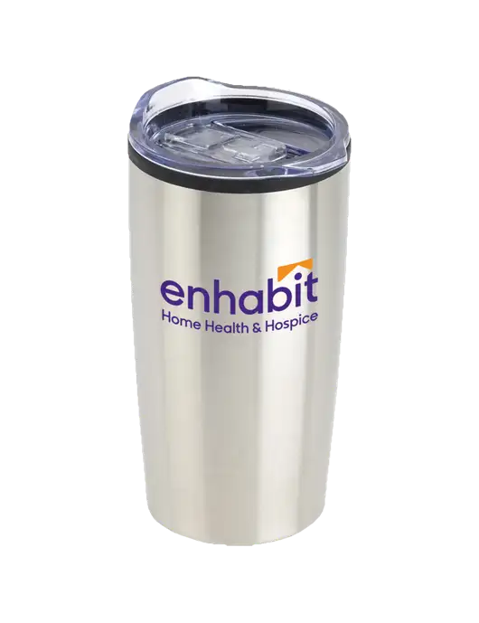 Enhabit Olympus Silver 20 oz Tumbler w/Enhabit Logo