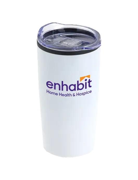 Enhabit Olympus White 20 oz Tumbler w/Enhabit Logo