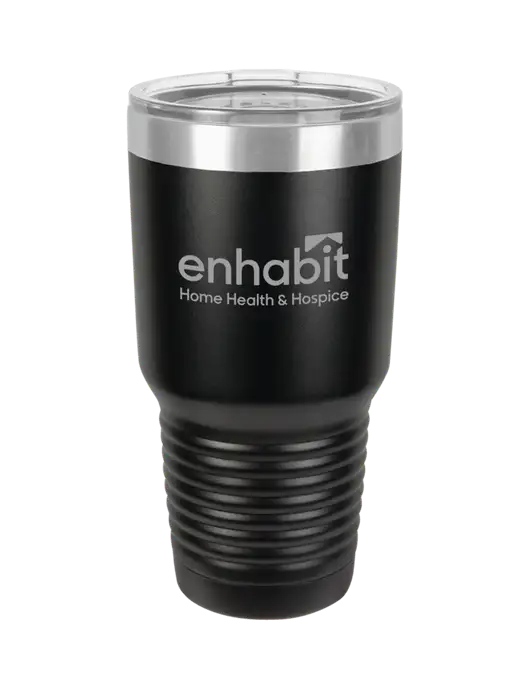 Enhabit Polar Camel 30 oz Powder Coated Black Vacuum Insulated Tumbler w/Enhabit Logo