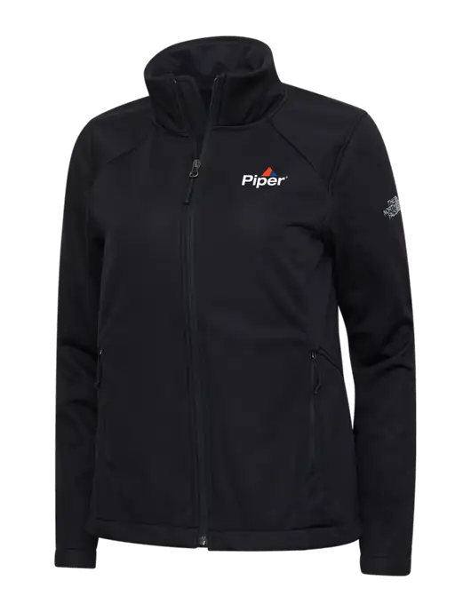 Piper North Face Womens Black Ridgewall Soft Shell Jacket w/Piper Logo