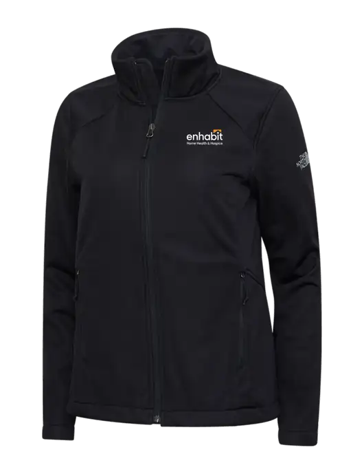 Enhabit North Face  Black Womens Ridgewall Soft Shell Jacket w/Enhabit Logo