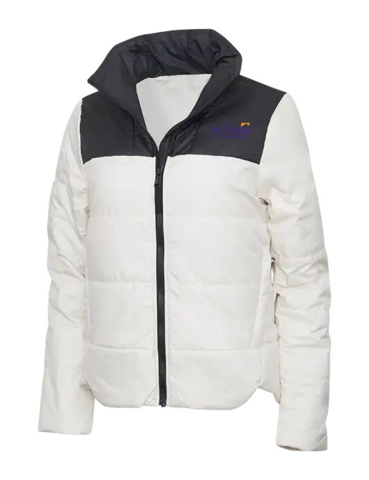 Enhabit North Face Vintage White Womens Everyday Insulated Jacket w/Enhabit Logo