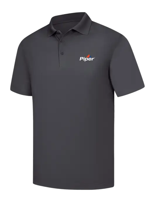 Piper Dark Grey Micropique Sport-Wick Polo w/Piper Logo