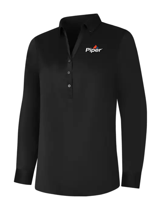 Piper Womens Black City Stretch Shirt w/Piper Logo