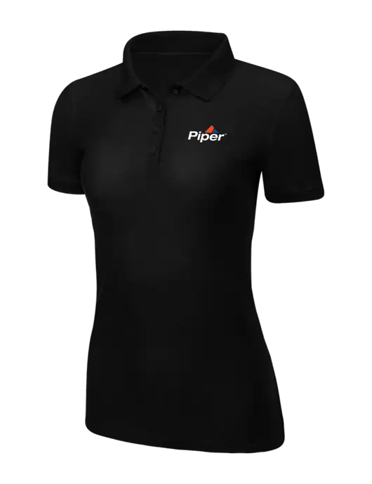 Piper Black Womens Core Classic Pique w/Piper Logo