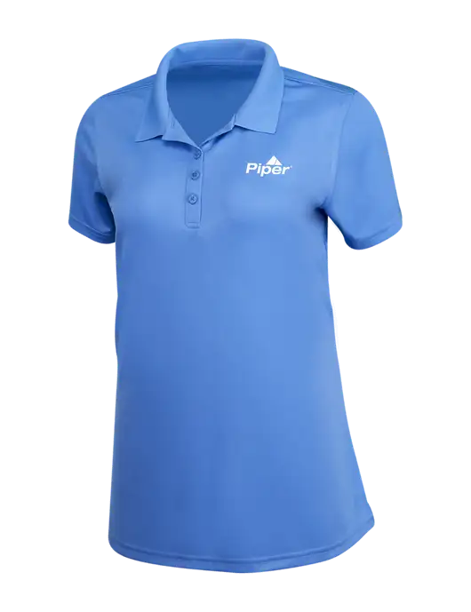 Piper Light Royal Blue Womens Dry Zone UV Mesh Polo w/Piper Logo