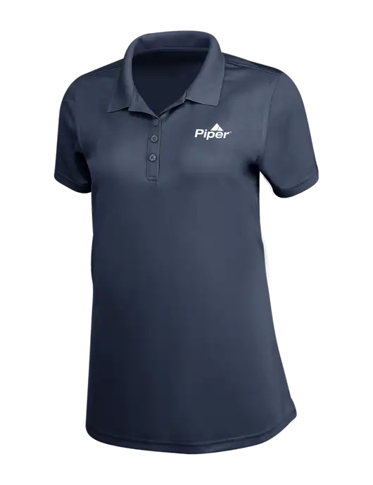 Piper Dark Navy Womens Dry Zone UV Mesh Polo w/Piper Logo