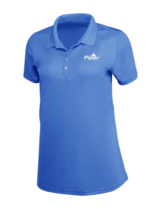 Piper Dark Royal Womens Dry Zone UV Mesh Polo w/Piper Logo