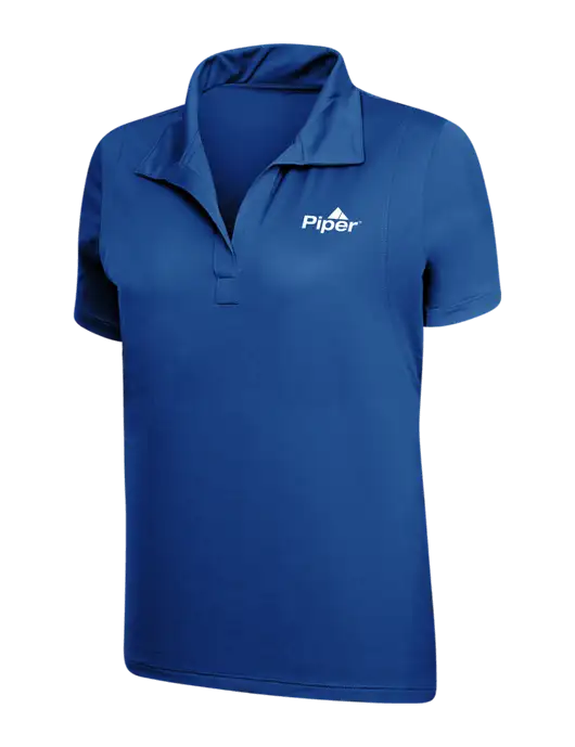Piper Womens Royal Micropique Sport-Wick Polo w/Piper Logo
