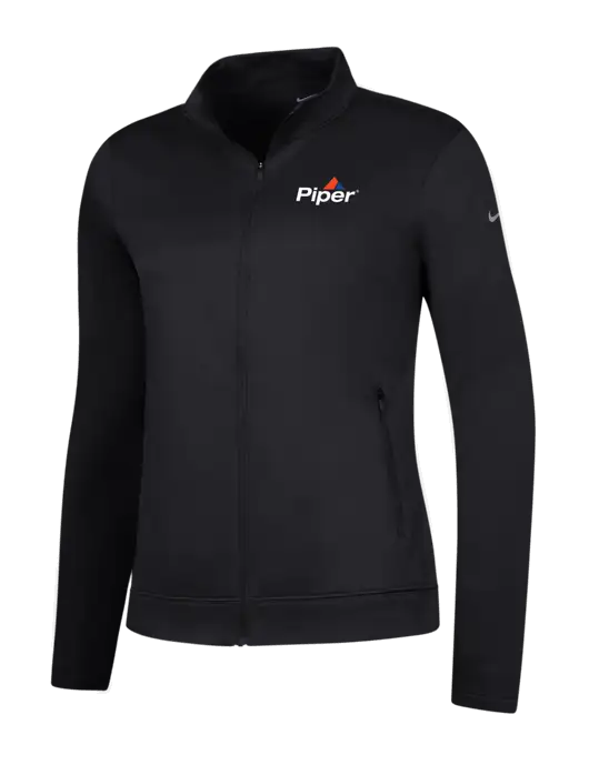Piper NIKE Medium Grey Heather Womens Therma Fit Performance Full-Zip Fleece Jacket w/Piper Logo