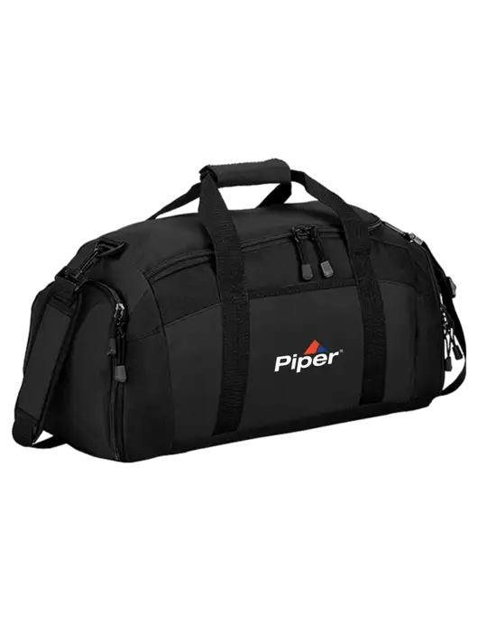 Piper Everyday Black Gym Bag w/Piper Logo