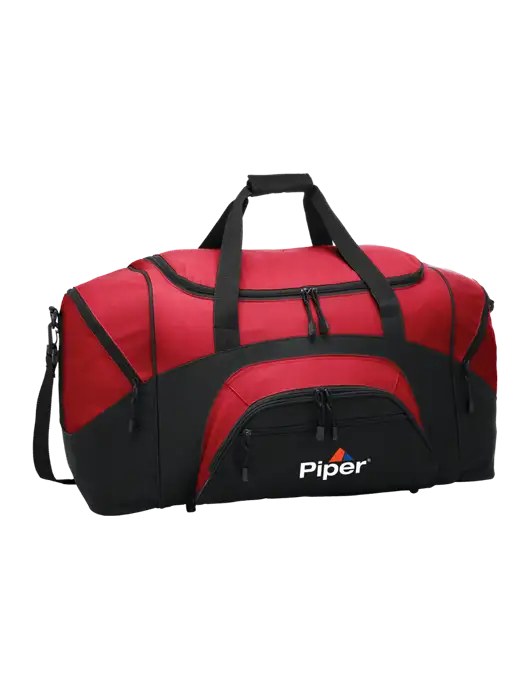 Piper Momentum True Red/Black Sport Duffel w/Piper Logo