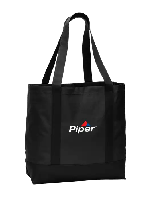 Piper Carryall Black/Black Day Tote w/Piper Logo