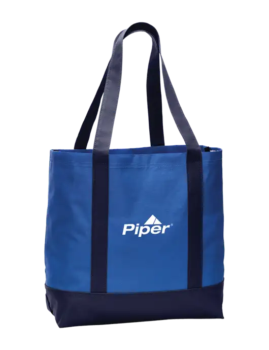 Piper Carryall Blue/Navy Day Tote Twilight w/Piper Logo