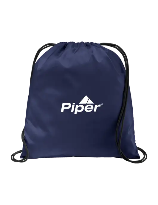Piper Drawstring  True Navy Cinch Pack w/Piper Logo