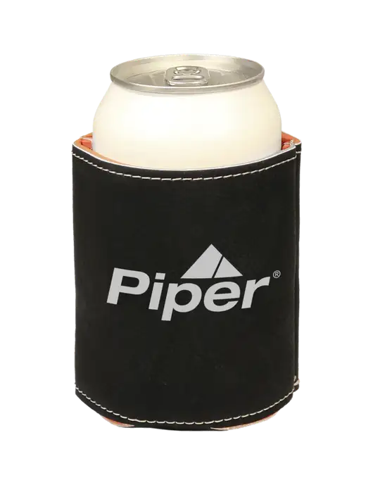 Piper Black Leatherette Beverage Holder w/Piper Logo