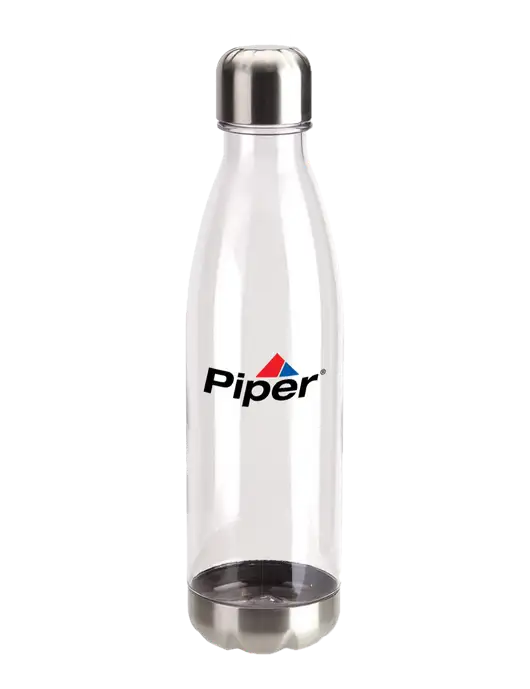 Piper Bayside Tritan™ Clear 25 oz Bottle with Stainless Base and Cap w/Piper Logo
