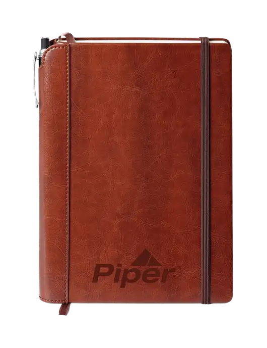 Piper Fabrizio Brown Journal 6.375 x 8.375 Combo w/Piper Logo