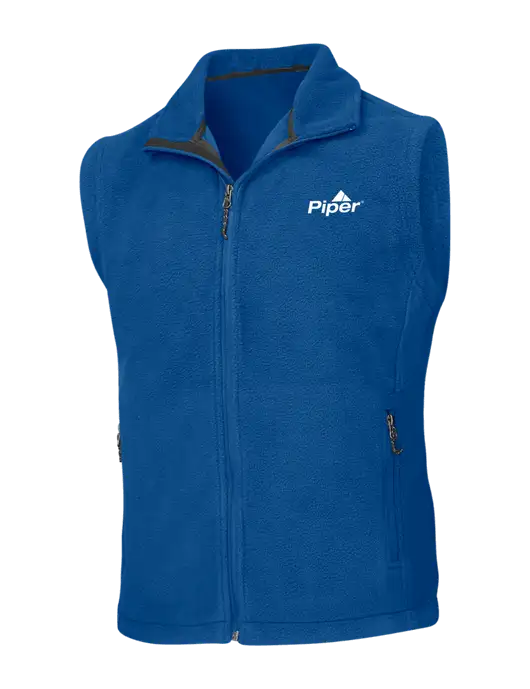 Piper Royal Fleece Vest w/Piper Logo