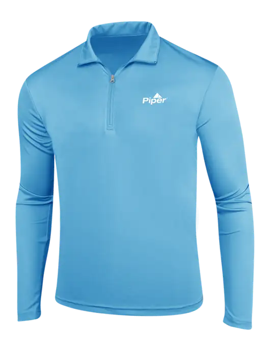 Piper Sapphire Blue PosiCharge Competitor 1/4 Zip Pullover w/Piper Logo