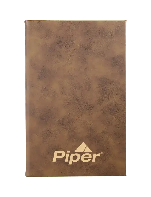 Piper Rustic Leatherette 5.25 x 8.25 Journal w/Piper Logo