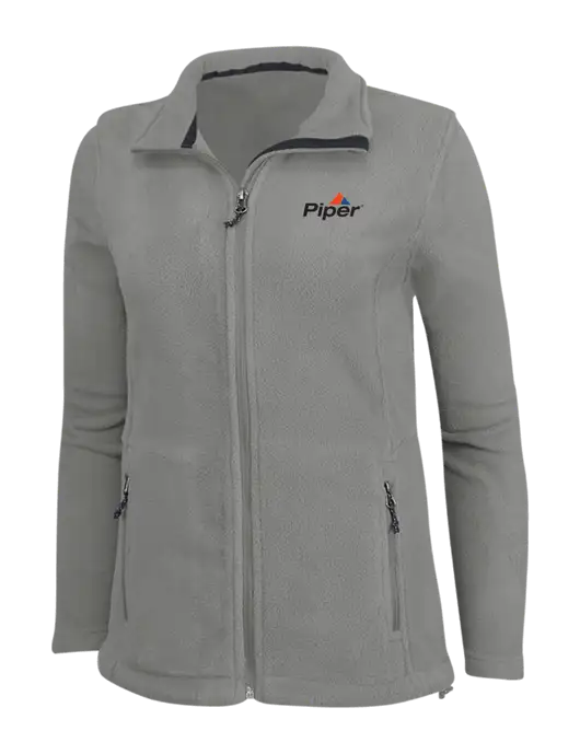 Piper Womens Medium Grey Fleece Jacket w/Piper Logo