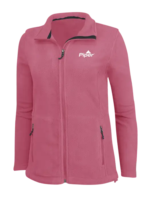 Piper Womens Pink Fleece Jacket w/Piper Logo