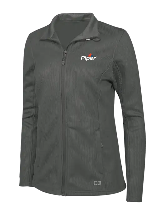 Piper OGIO Medium Grey Womens Grit Fleece Jacket w/Piper Logo