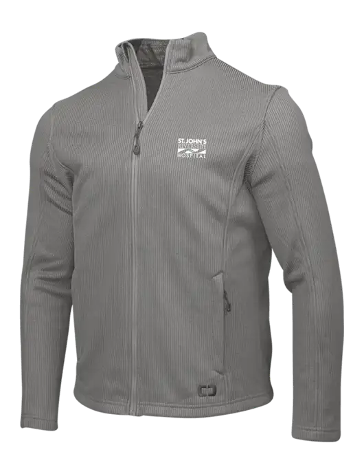 St. John’s Riverside OGIO Medium Grey Grit Fleece Jacket w/St. John's Riverside Logo