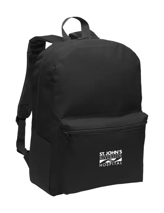St. John’s Riverside Casual Black Lightweight Laptop Backpack w/St. John's Riverside Logo