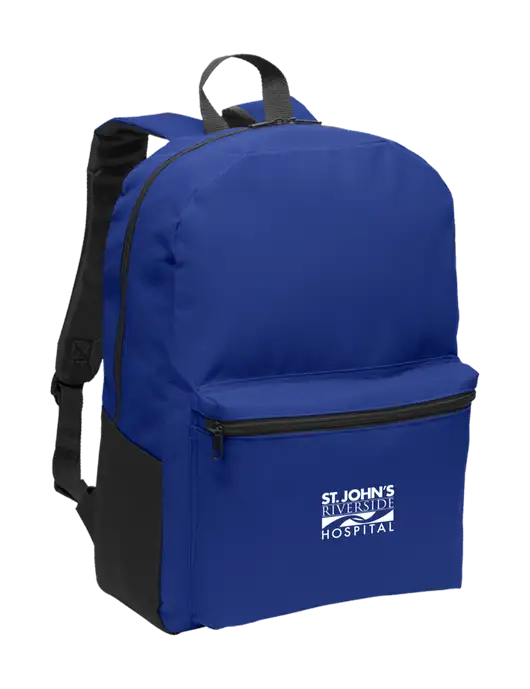 St. John’s Riverside Casual Twilight Blue Lightweight Laptop Backpack w/St. John's Riverside Logo