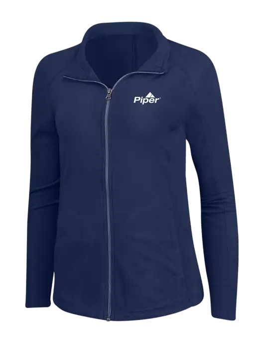 Piper Navy Womens Microfleece Jacket w/Piper Logo
