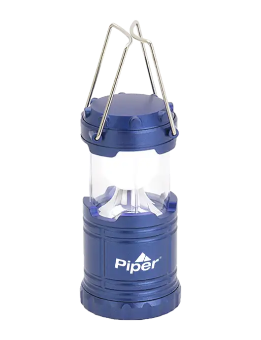 Piper Blue Mini Retro Lantern w/Piper Logo