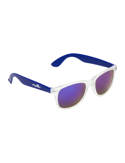 Piper Key West Blue Mirrored Sunglasses w/Piper Logo