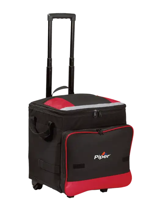 Piper Red Rolling Cooler w/Piper Logo