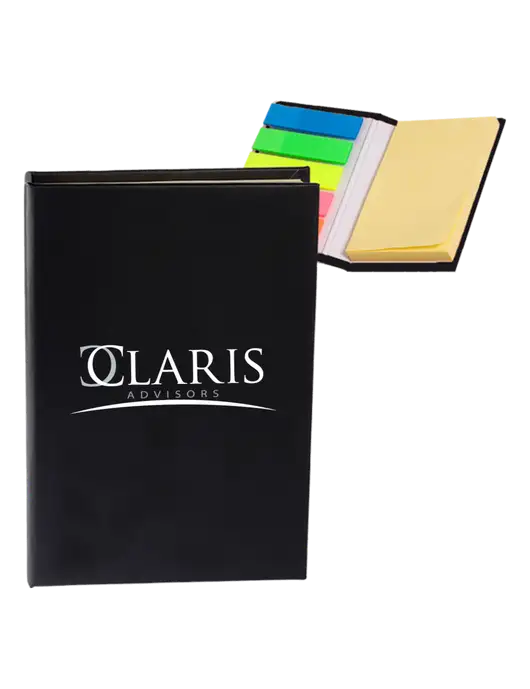 Anders CPA Black Micro Sticky Note Pad, 2 x 3.25 w/Claris Logo