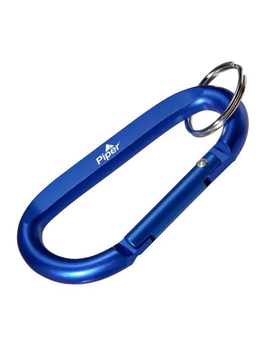 Piper Blue Carabiner & Key Ring w/Piper Logo