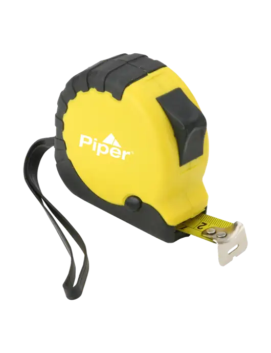 Piper Yellow Tape Measure, 16' w/Piper Logo