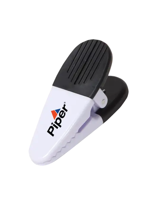 Piper Magnetic White Power Clip w/Piper Logo