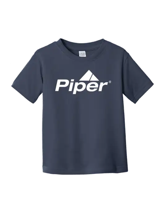 Piper Rabbit Skins Navy Toddler Fine Jersey Tee w/Piper Logo