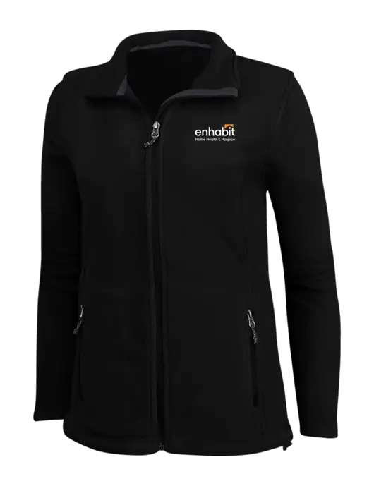 Enhabit Womens Black Fleece Jacket w/Enhabit Logo