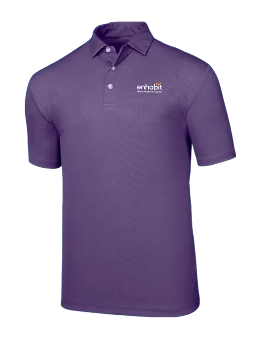 Enhabit Callaway Birdseye Purple Polo w/Enhabit Logo
