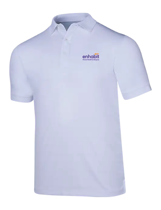 Enhabit Callaway Vibrant Bright White Ventilated Polo w/Enhabit Logo