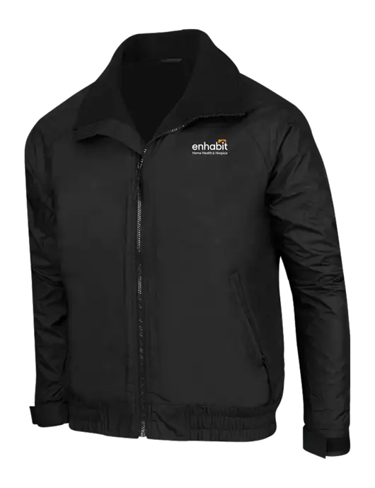 Enhabit True Black/True Black Classic Competitor Jacket w/Enhabit Logo