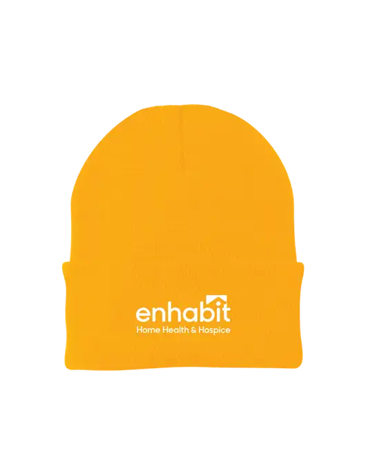 Enhabit Gold Knit Cap w/Enhabit Logo