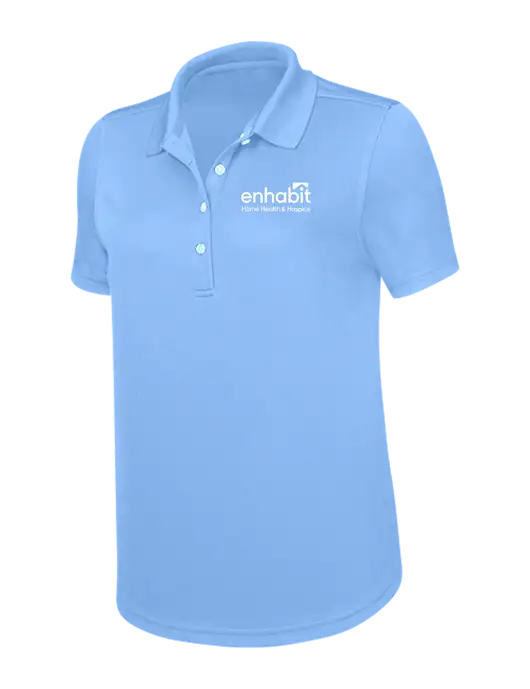 Enhabit Callaway Womens Core Light Blue Performance Polo w/Enhabit Logo