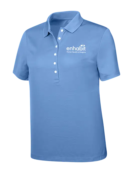 Enhabit Callaway Womens Ottoman Light Blue Polo w/Enhabit Logo